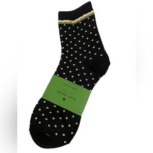 KATE SPADE Women’s Shortie Crew Socks in Dots and Stripes 3 Pairs  One Size